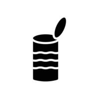 Tin can icon logo sign set outline vector