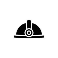 Torch helmet icon logo sign set outline vector