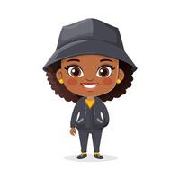 Hacker Worker Work Job Profession Professional Occupation Cartoon Character vector
