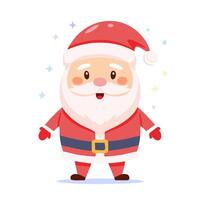 Santa Claus Cute Christmas Decoration Ornament Cartoon Character vector