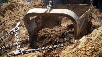 Observe the powerful Heavy Machinery Digging Equipment as it operates in action today. Stock Clip video