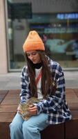 Casual style portrait featuring a pet in an urban setting, capturing a joyful moment together video