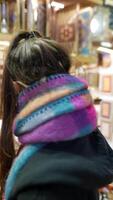 Indulging in a captivating exploration of colorful and vibrant jewelry within a lively market video