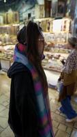 Exploring a Vibrant and Bustling Market Scene Filled with Unique and Artisan Crafts video