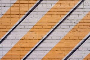 Brick wall texture. Interior of a modern loft. Building's facade. photo
