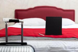 notes in a hotel room photo