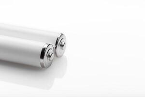 Battery on a white background photo