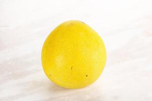 Fresh yellow sweet tropical Pomelo photo