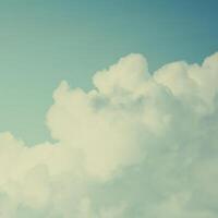 Sky and soft clouds with pastel color filter photo