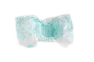 Baby diaper on white background, isolate, diaper photo