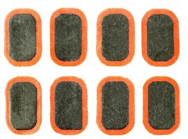 Patch to puncture rubber wheel chambers, close-up, isolate, botch photo