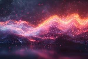 Dynamic Abstract Waveform Art for Digital Design and Aesthetic Exploration photo