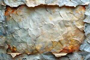 Textured Abstract Background with Torn Paper Layers for Creative Design photo