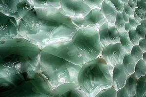 Mesmerizing Abstract Patterns in Green Liquid Glass for Modern Design photo