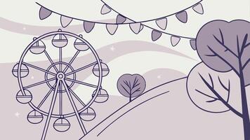 Fairy lights background creating a magical atmosphere vector