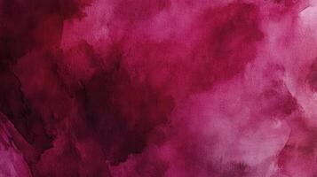 Vibrant deep red watercolor background with rich textures and gradients created on fine art paper photo