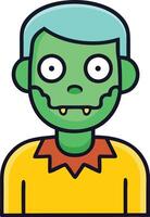 A zombie cartoon for Halloween vector