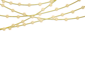 A string of lights on Transparent background png