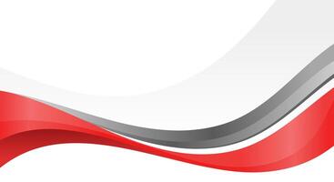 Elegant wave red and gray background vector