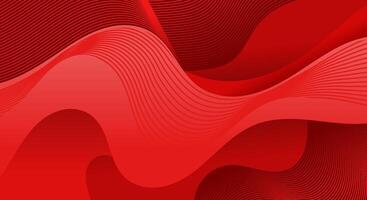 Abstract red with wavy line texture background vector