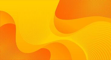 Abstract yellow with wavy line texture background vector