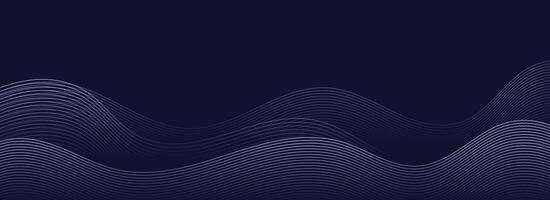 Modern wavy lines background vector