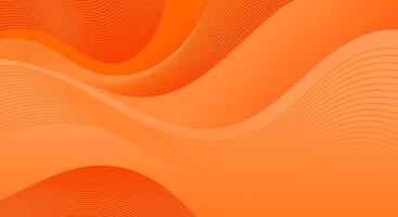 Abstract orange with wavy line texture background vector