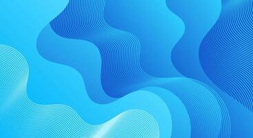 Abstract blue with wavy line texture background vector