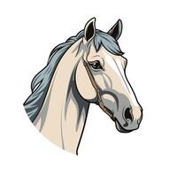 Flat Horse Icon Illustration for Web Design vector