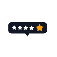 Five star rating, Rate us five star, Feedback concept with shadow effect png