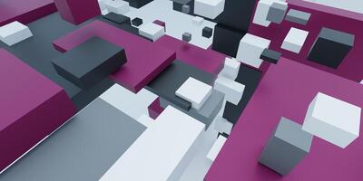 Abstract square bars background. 3D rendering. photo