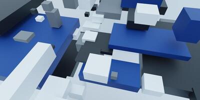 Abstract square bars background. 3D rendering. photo