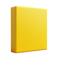 A Yellow Box On a Transparent Background png
