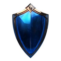 Blue Shield On Transparent Background png
