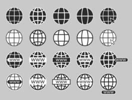 Web icon set. Website icon set. Web link symbol. Go to web symbol icon. Internet connection illustration. Browser sign. WWW site link pictogram. website design and app development Pro vector