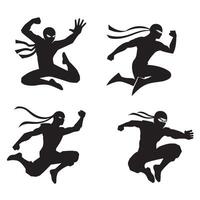 This creative jumping man design captures movement and energy in style. vector