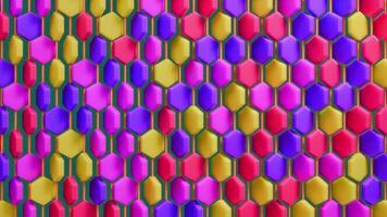 Kaleidoscopic hexagonal patterns for immersive party experiences video