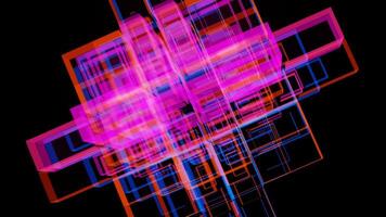 Dynamic VJ loop featuring vibrant colors and abstract shapes in motion video