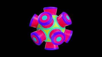 VJ Loop creation featuring vibrant neon patterns for dynamic music experiences video