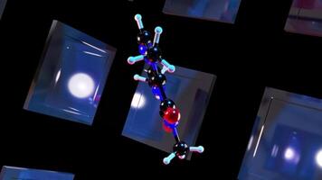 Dynamic kaleidoscope of molecular structures for immersive music experiences video