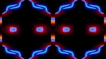 Vibrant abstract light patterns perfect for music visualization at night video
