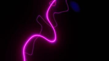 Dynamic neon light patterns for immersive VJ loop music experiences video
