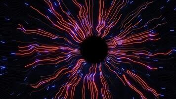 Swirling light patterns create an immersive night experience video