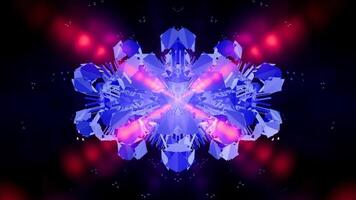 Vibrant geometric patterns illuminate the night with dazzling colors and shapes video