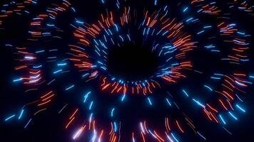 Dynamic swirling light patterns for immersive music experiences video