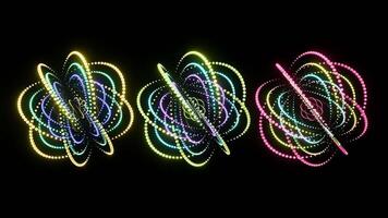 Endless patterns of colorful lights create mesmerizing VJ loops for concerts video