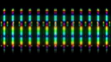 Vibrant visual patterns create stunning effects for music performances at night video