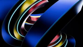 Dynamic swirling colors creating a mesmerizing VJ loop for music events video