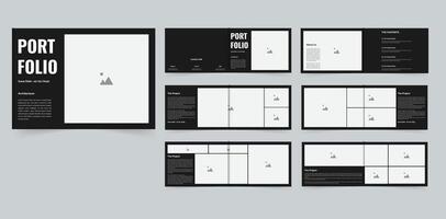 Architecture portfolio landscape portfolio brochure design or project portfolio vector