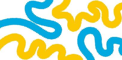 Pixeled lined pattern background. Abstract shapes with fun colored elements. Kids graphic art. vector